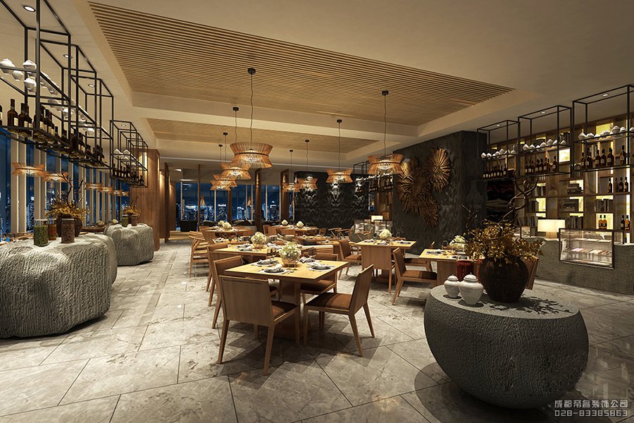 高檔酒店自助餐臺設(shè)計圖片